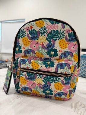 Disney Lilo & Stitch Tropical Pineapple Mini Backpack - Pink, Yellow, Teal